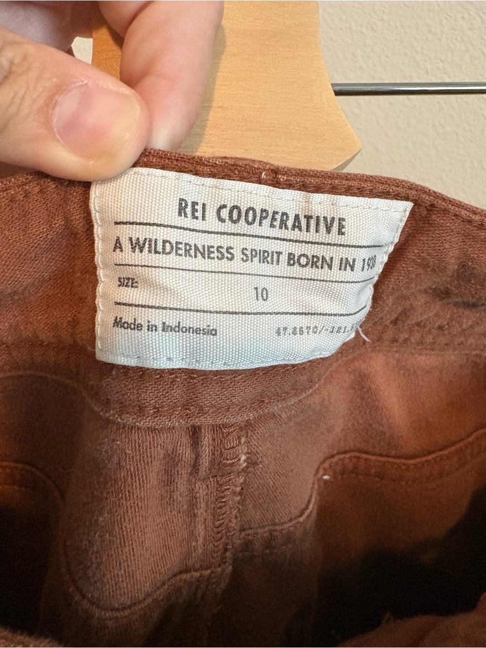 REI Rust-Colored Trailsmith Joggers - Picture 2 of 4